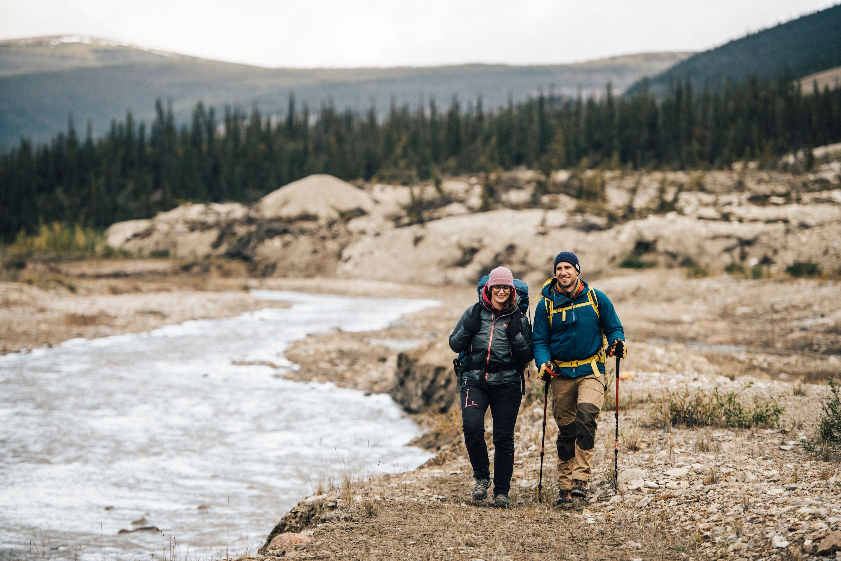 Wandern auf dem Canol Trail