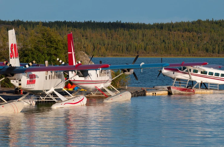 Wasserflugzeuge in Yellowknife 
