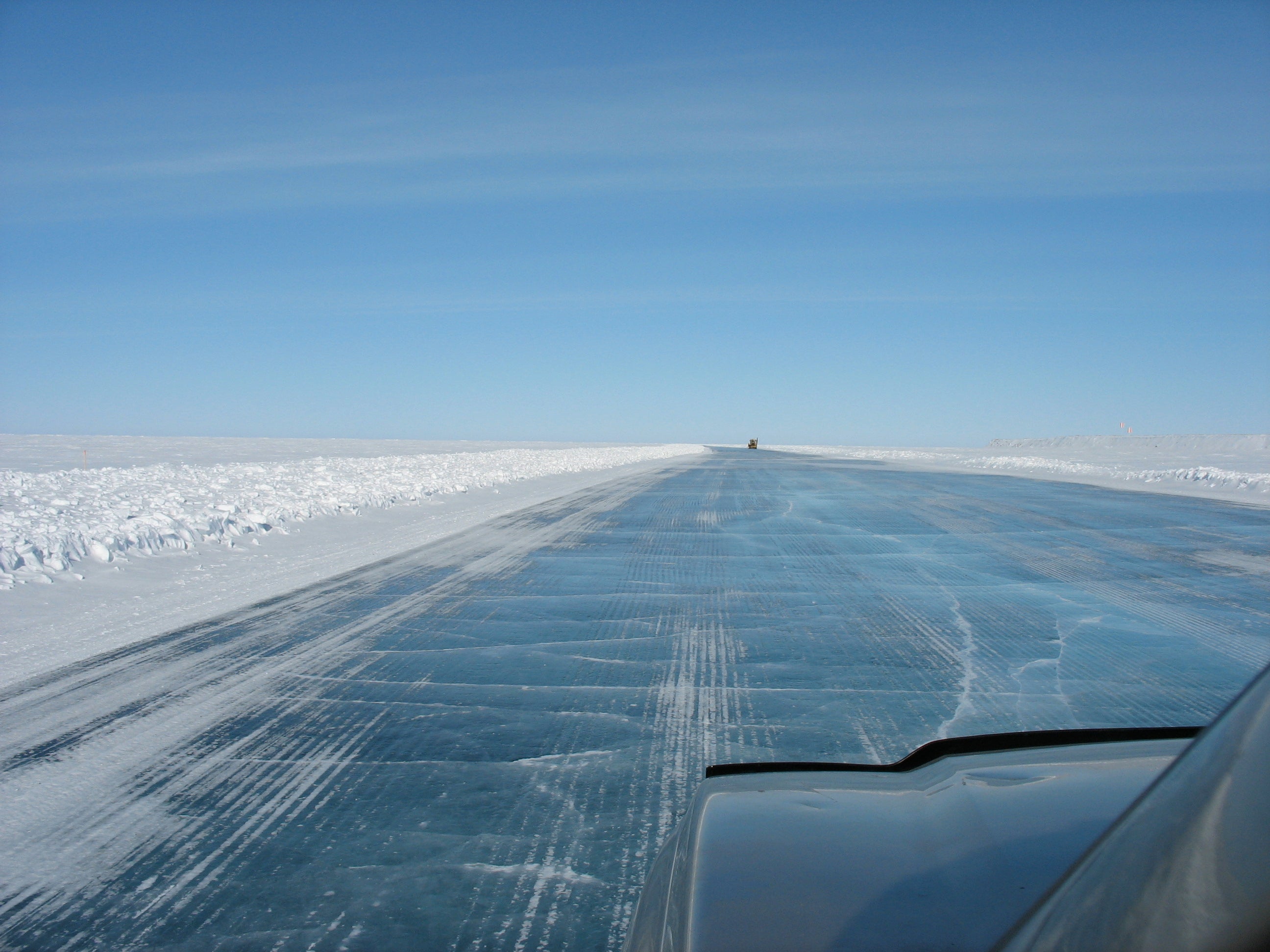 Aussicht auf eine Ice Road